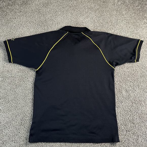Iowa Hawkeyes Shirt Polo Mens Medium Black Yellow NCAA Football Team Starter - Picture 6 of 12